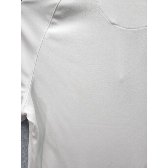 Greg Norman White & Black Short Sleeve Polo Shirt W/ Gold Zipper Accent Womens M - Picture 5 of 5